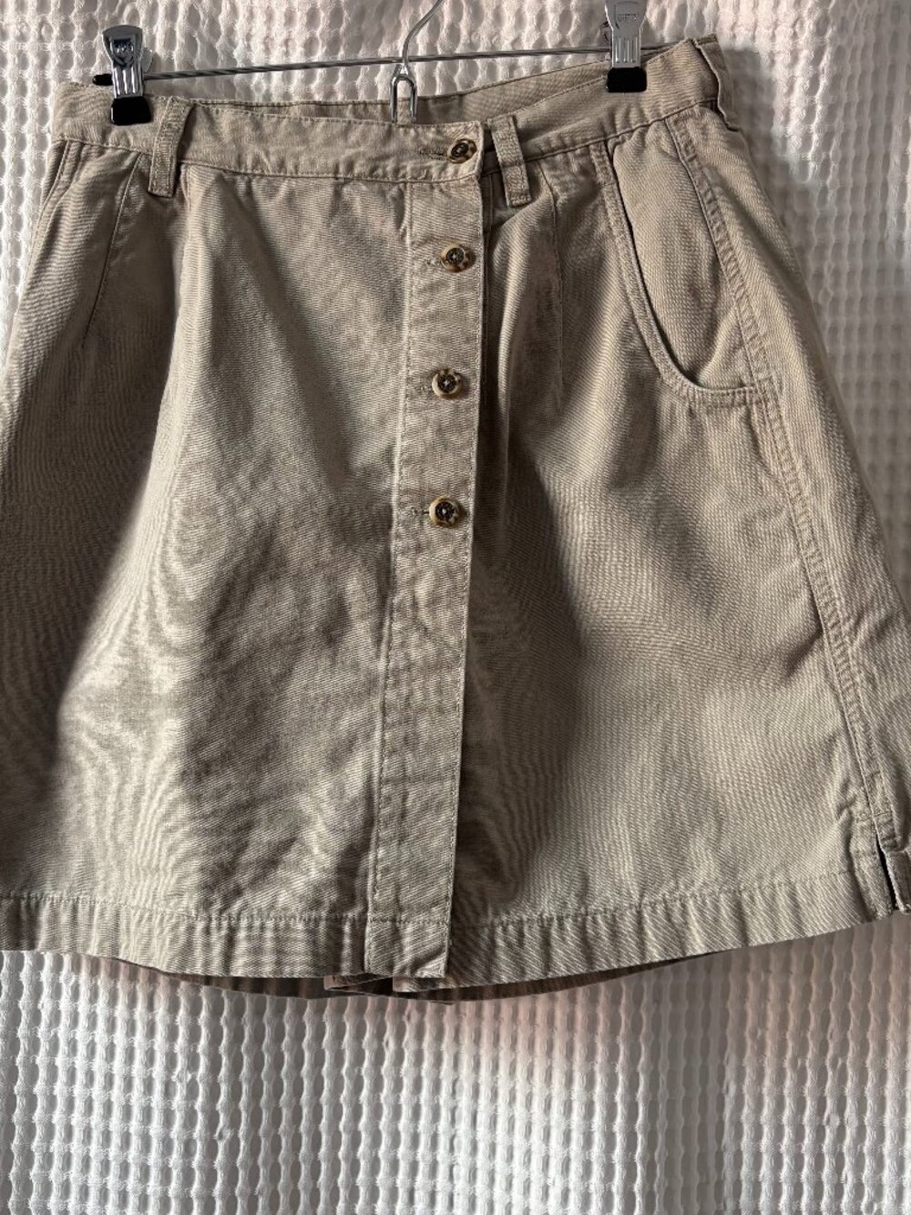 Vintage REI safaricore gorpcore khaki cotton women's skort size 10 [READ]